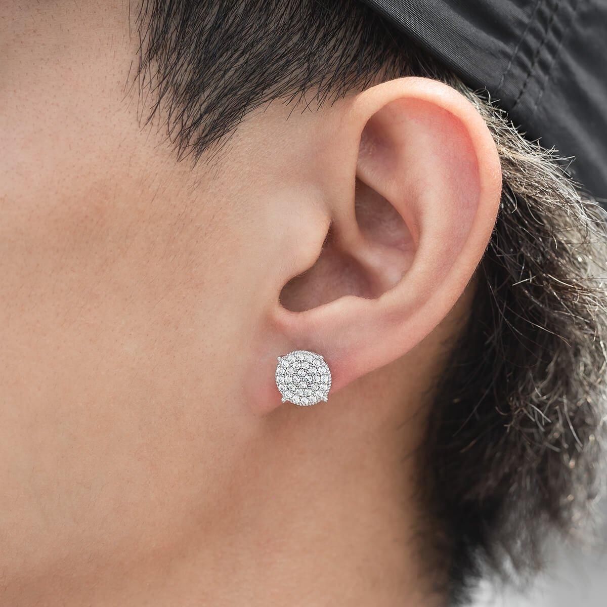 10K ホワイトゴールド ピアス 10mm - AVALANCHE OFFICIAL STORE