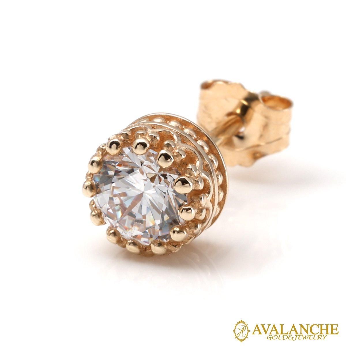 10K イエローゴールド ピアス 6mm - AVALANCHE OFFICIAL STORE