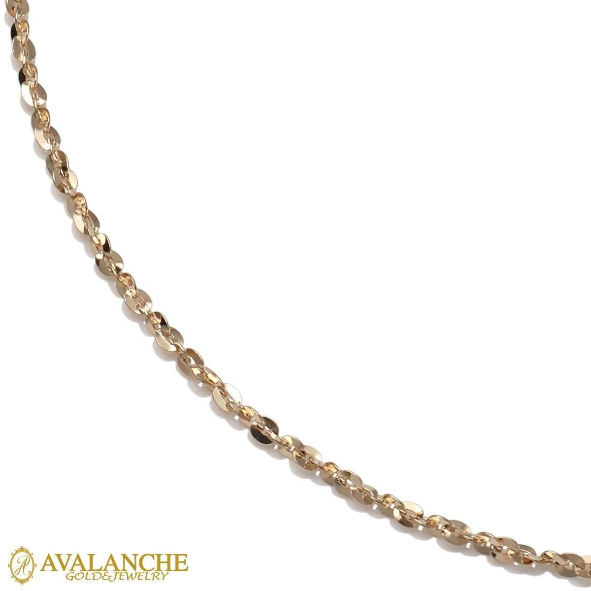 10K イエローゴールド ネックレス 幅1.5mm 40cm-50cm FMZ-20