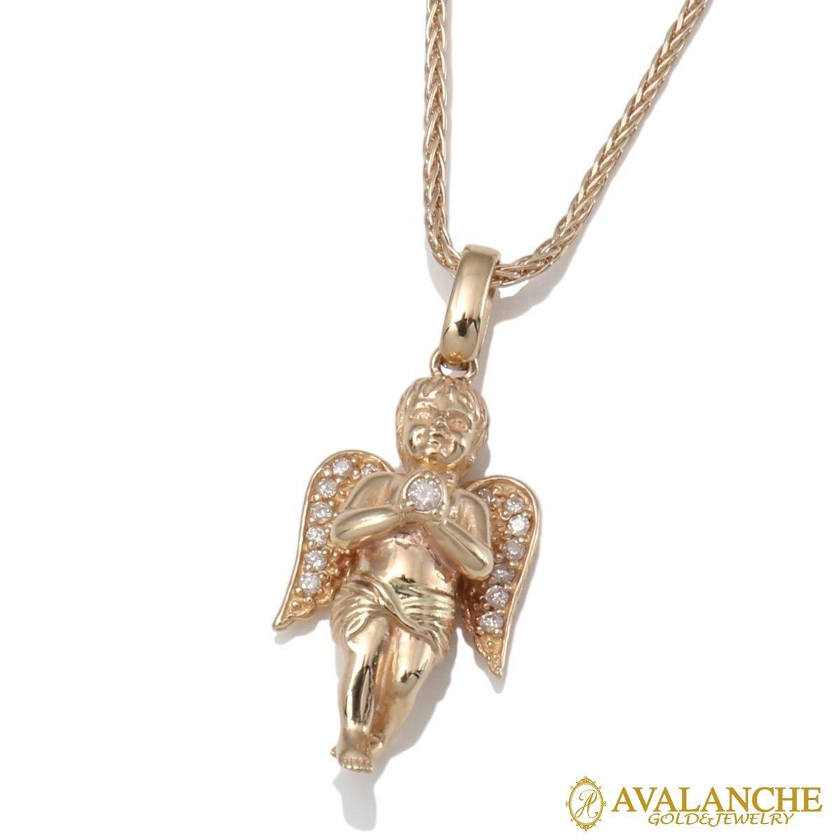 ダイヤモンド 10K イエローゴールド ネックレス&ペンダント Sサイズ 3