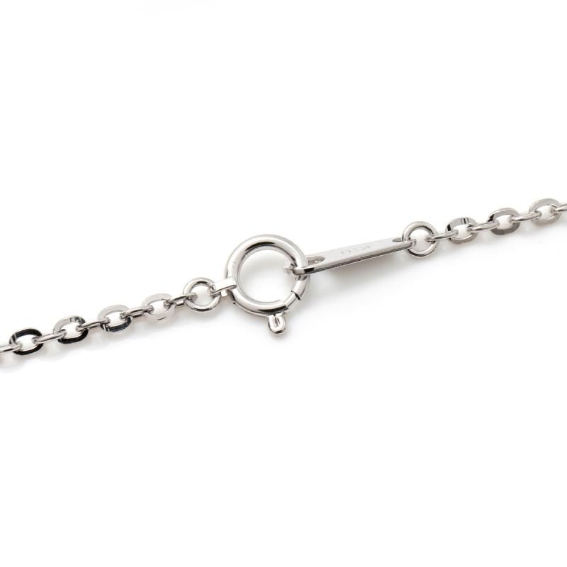 10K ホワイトゴールド クロスケーブルネックレス 幅2mm 45cm-60cm ｸﾛｽ