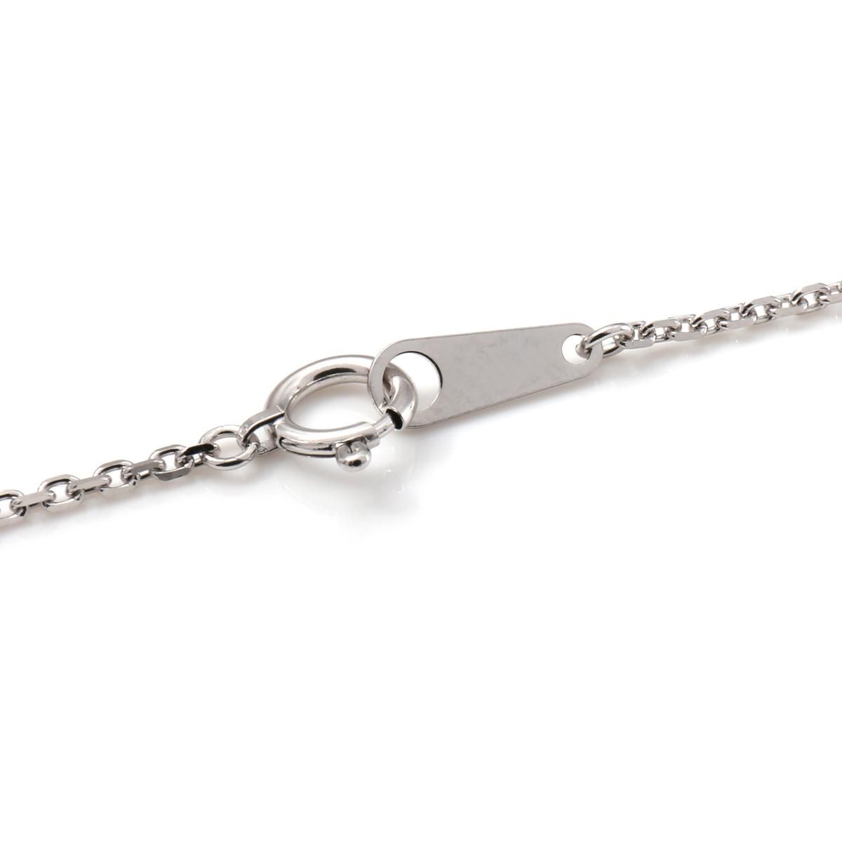 10K ホワイトゴールド アズキネックレス 幅1.5mm 40cm-50cm ｱｽﾞｷ0.4