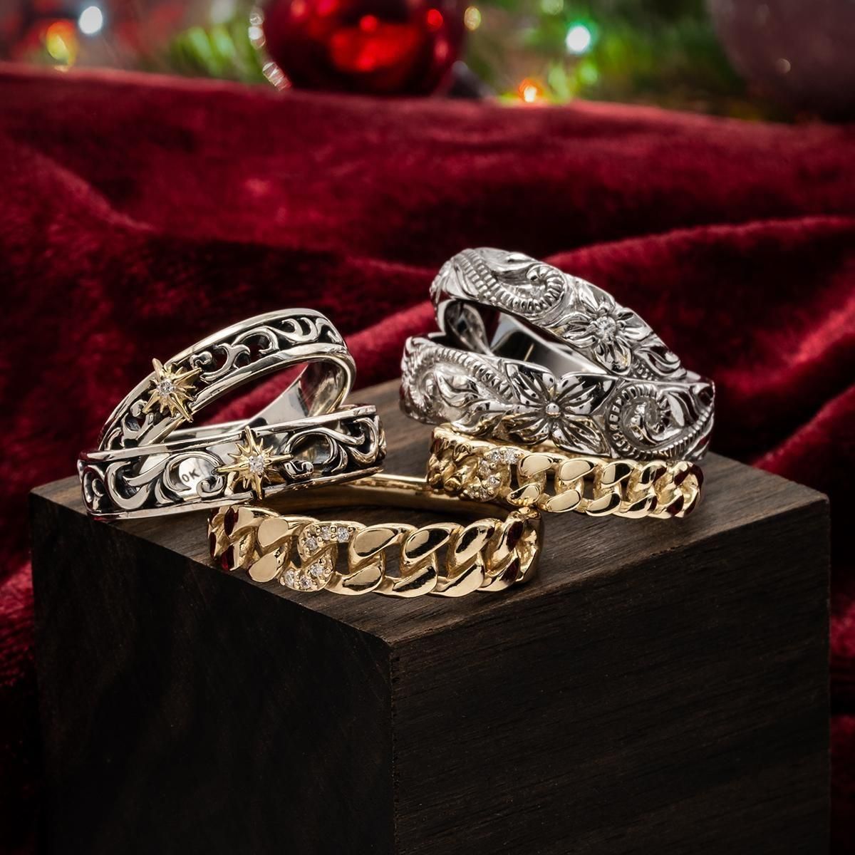 ダイヤモンド 10K イエローゴールド リング 1-9778-01/1-9779-01