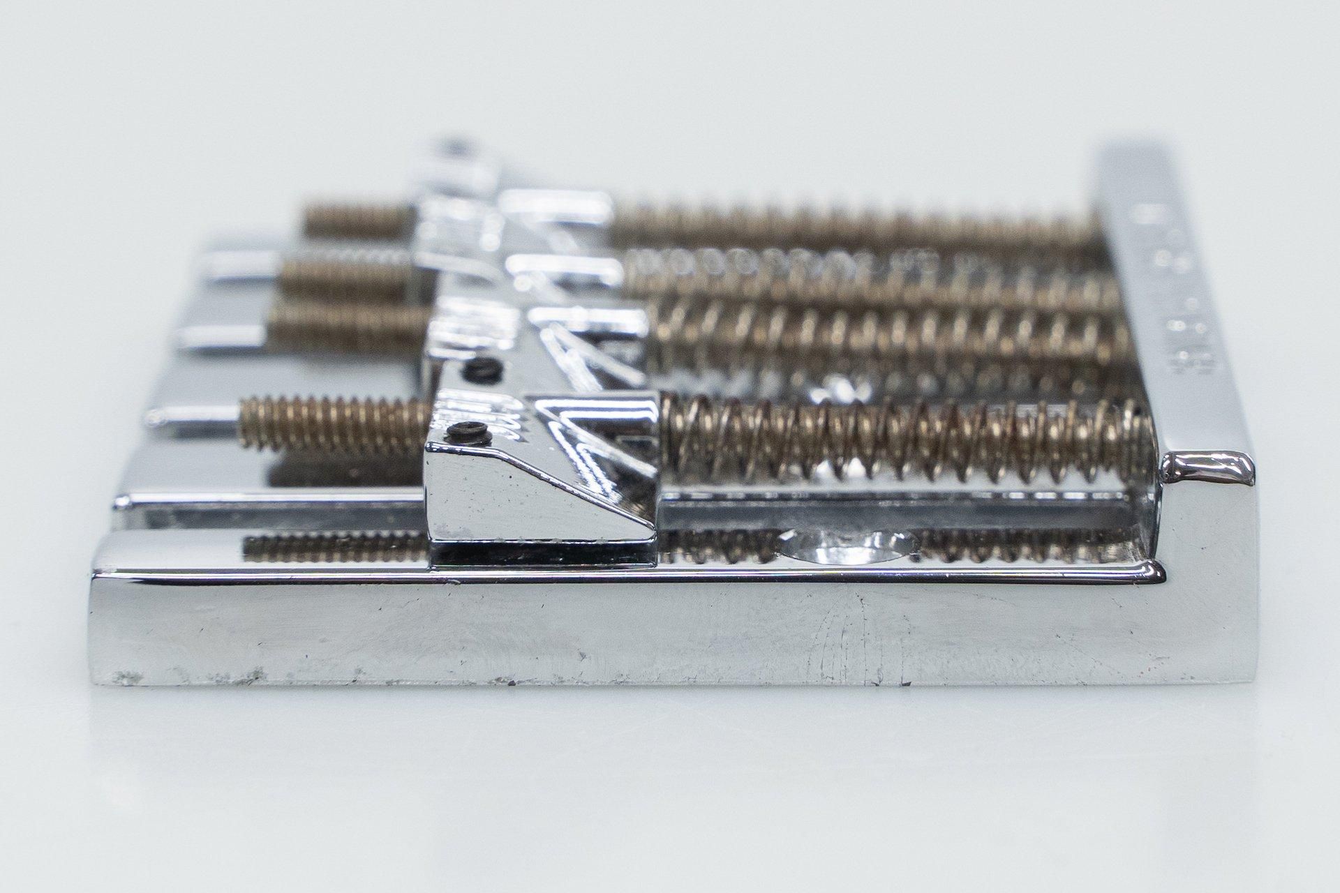 used】Leo Quan / BADASS BASS II Bass Bridge Grooved Saddles Chrome