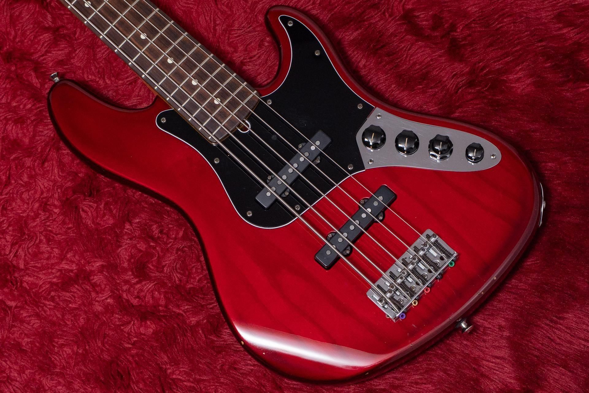 used】Fender / American Deluxe Jazz Bass V Crimson Burst 1997