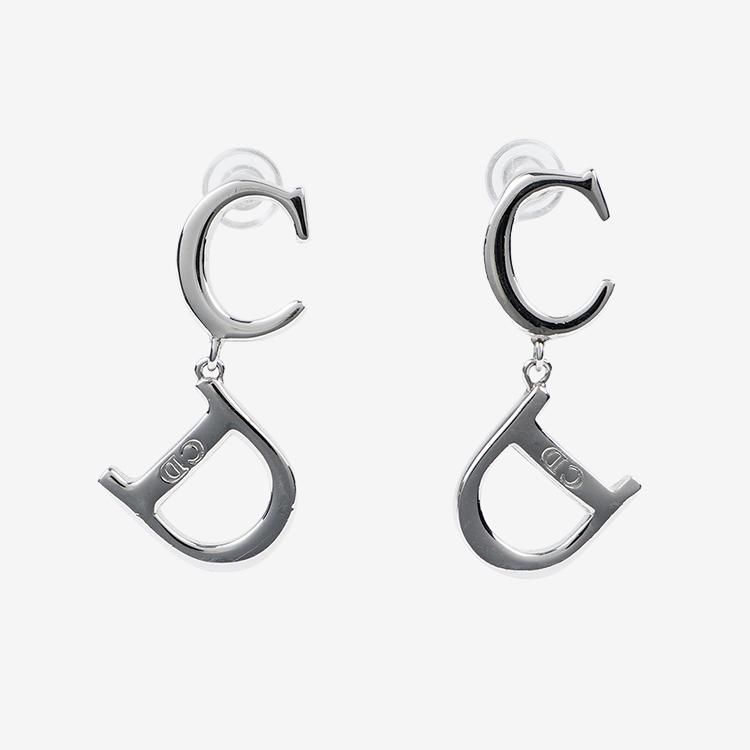 CDロゴスウィングピアス シルバー ヴィンテージ|ディオール Dior