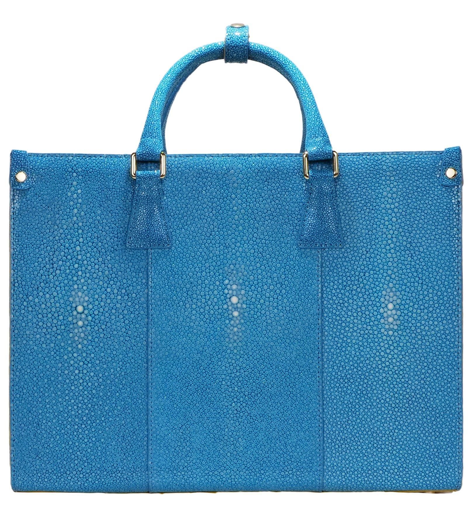 ガルーシャ トートバッグ ポリッシュ ターコイズブルー - BAHARI -