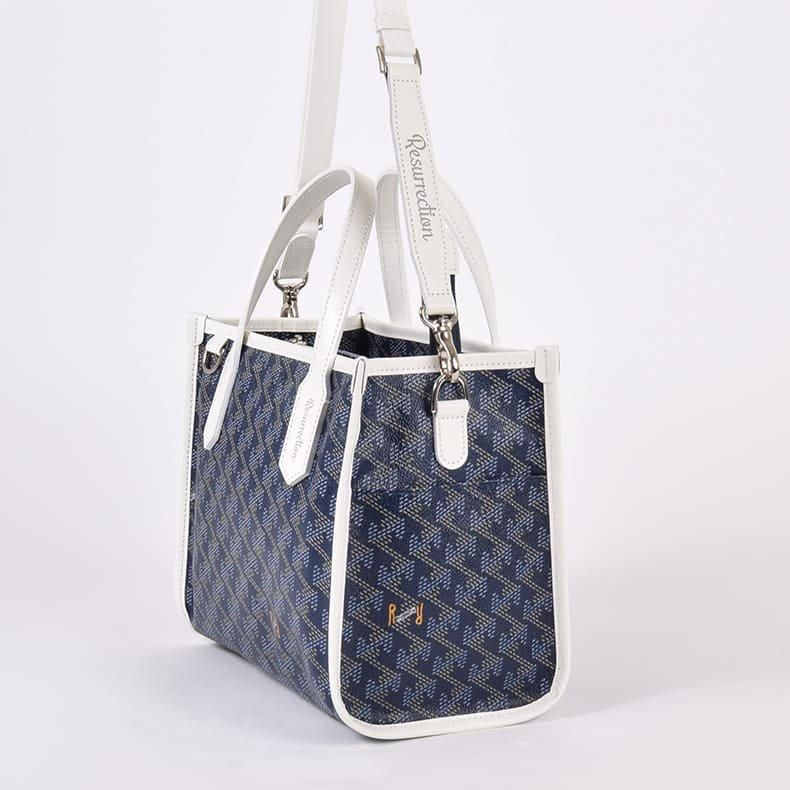 ラニウス スクエア ミニ No.3 ネイビーホワイト | Resurrection