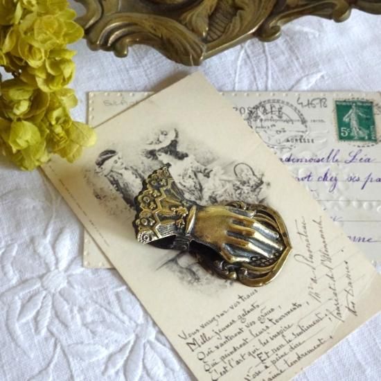 アンティーク ハンドクリップ | フランス 19世紀後期 貴婦人の手