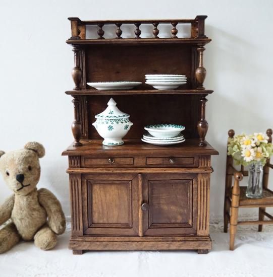 アンティーク ドールキャビネット | フランス 木製ドールキャビネット