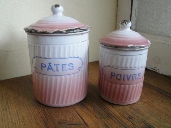 BB社 ホーローキャニスター（ピンクグラデーション）