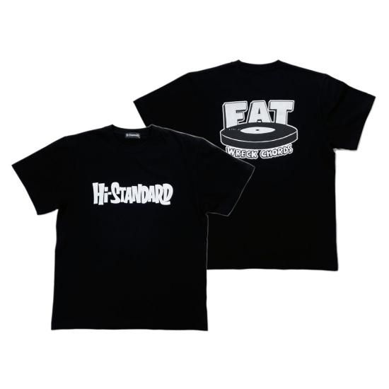 HS×FAT LOGO T-shirt（BLACK） - Hi-STANDARD OFFICIAL WEB STORE