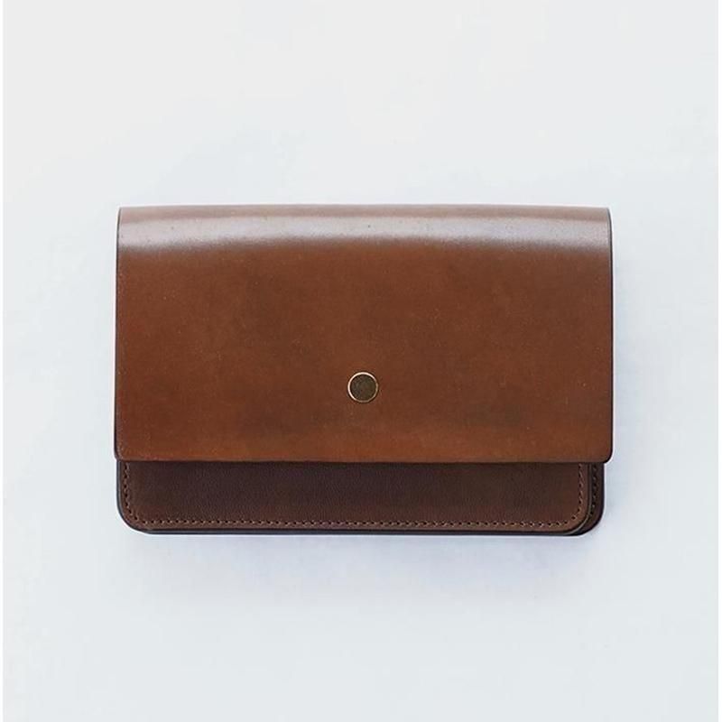 forme フォルメ】Hand wallet combi Cordovan Cigar - THIRTY' THIRTY