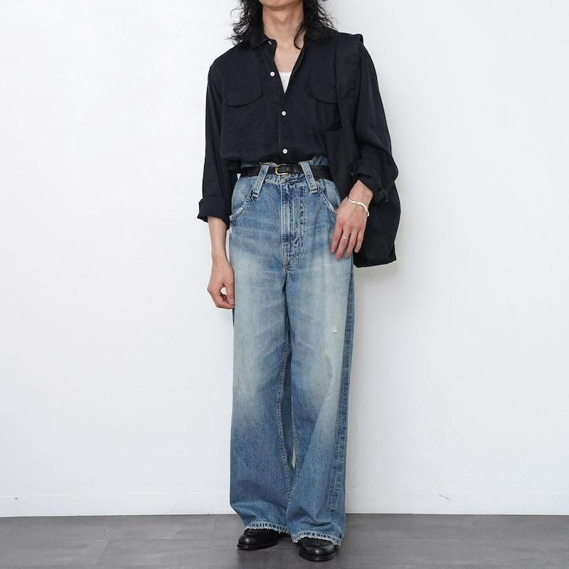 MAATEE&SONS マーティーアンドサンズ】NOT A PLAIN SHIRTS BLK