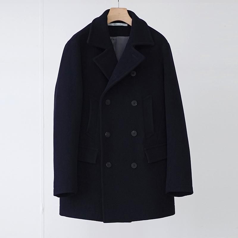 20%OFF】【ANSNAM】P COAT NAVY - THIRTY' THIRTY' STORE