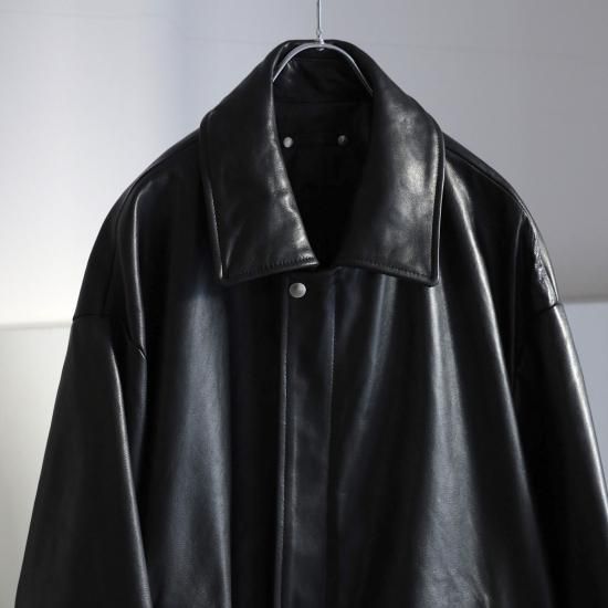 stein | シュタイン LEATHER ZIP BLOUSON(BLACK) / レザージップ