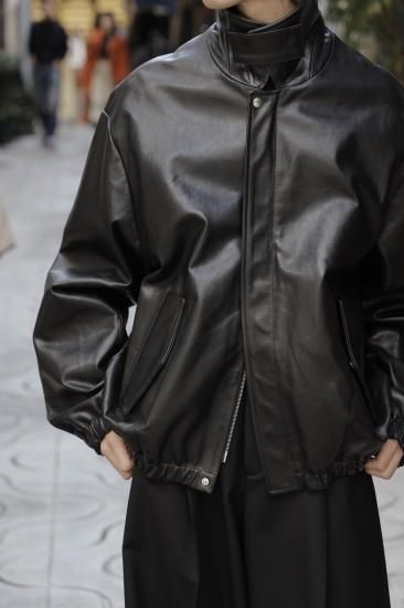 stein | シュタイン LEATHER ZIP BLOUSON(BLACK) / レザージップ