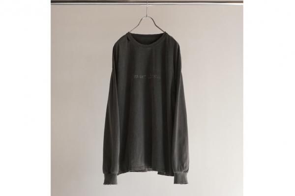 ANCELLM | アンセルム I'm not there DYED LS T-SHIRT(BLACK) / I'm