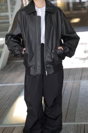 ssstein | シュタイン LEATHER ZIP SHORT JACKET(BLACK) / レザー