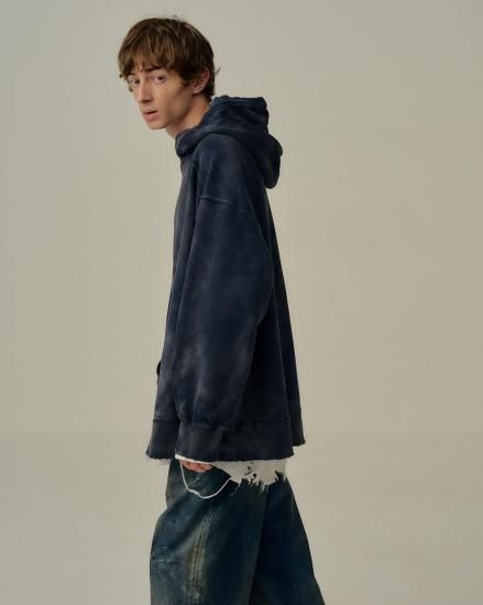 ANCELLM | アンセルム SWITCHING HOODIE(D.PURPLE) / スイッチング