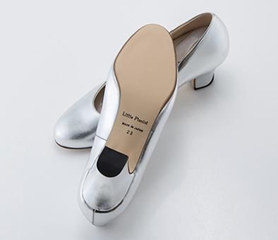 ピアニスト用 数量限定 ヒール高5cm（シルバー）婦人用（22.0～25.0cm