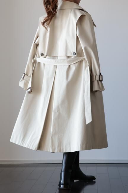 square storm shield balmacaan coat (belt set) / natural - Madder