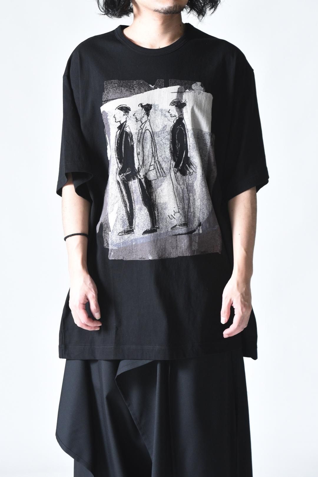 Yohji Yamamoto POUR HOMME デッサンカットソー 3人横姿 - Ka na ta