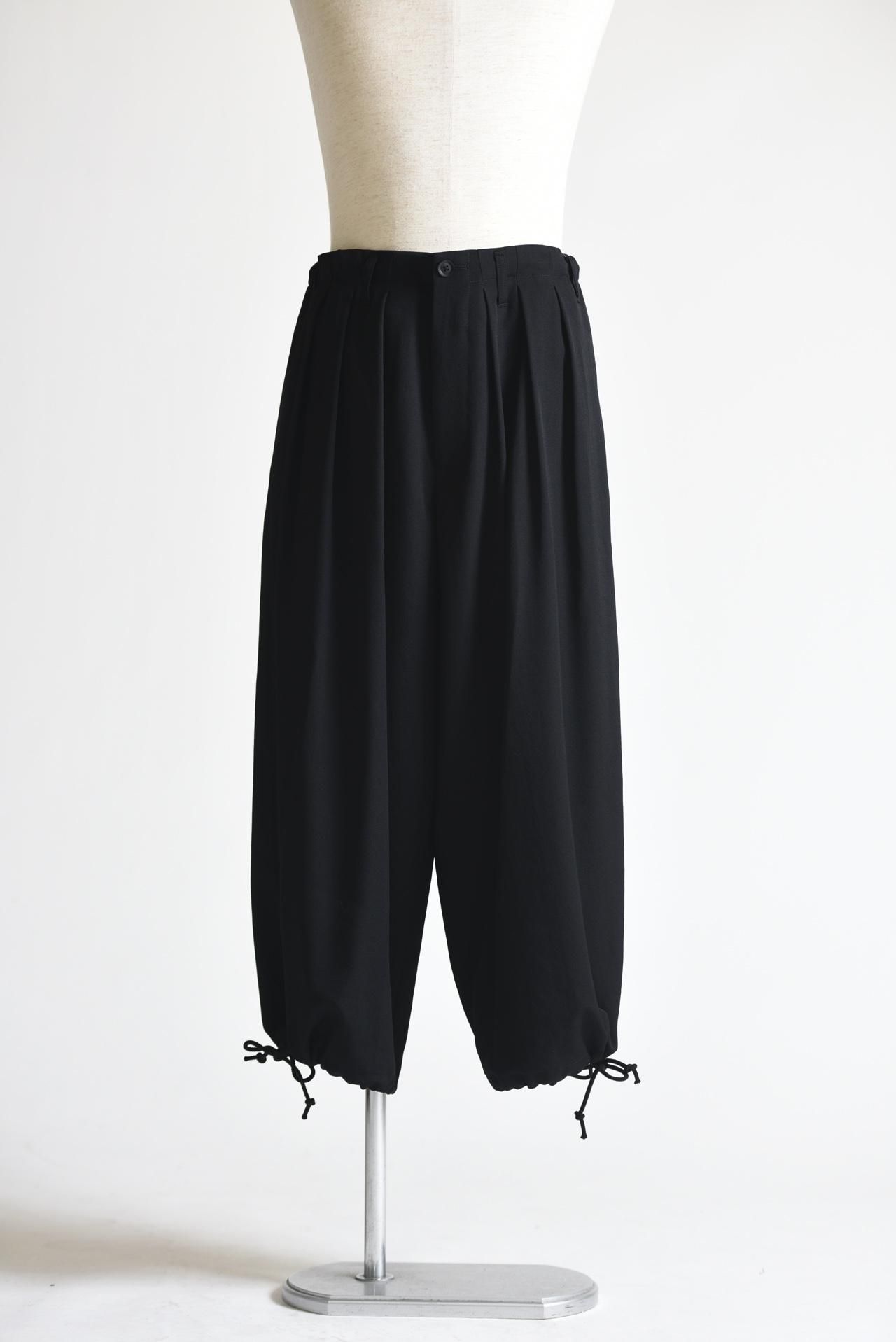 Yohji Yamamoto POUR HOMME ウールギャバジン細バルーンパンツ - Ka na