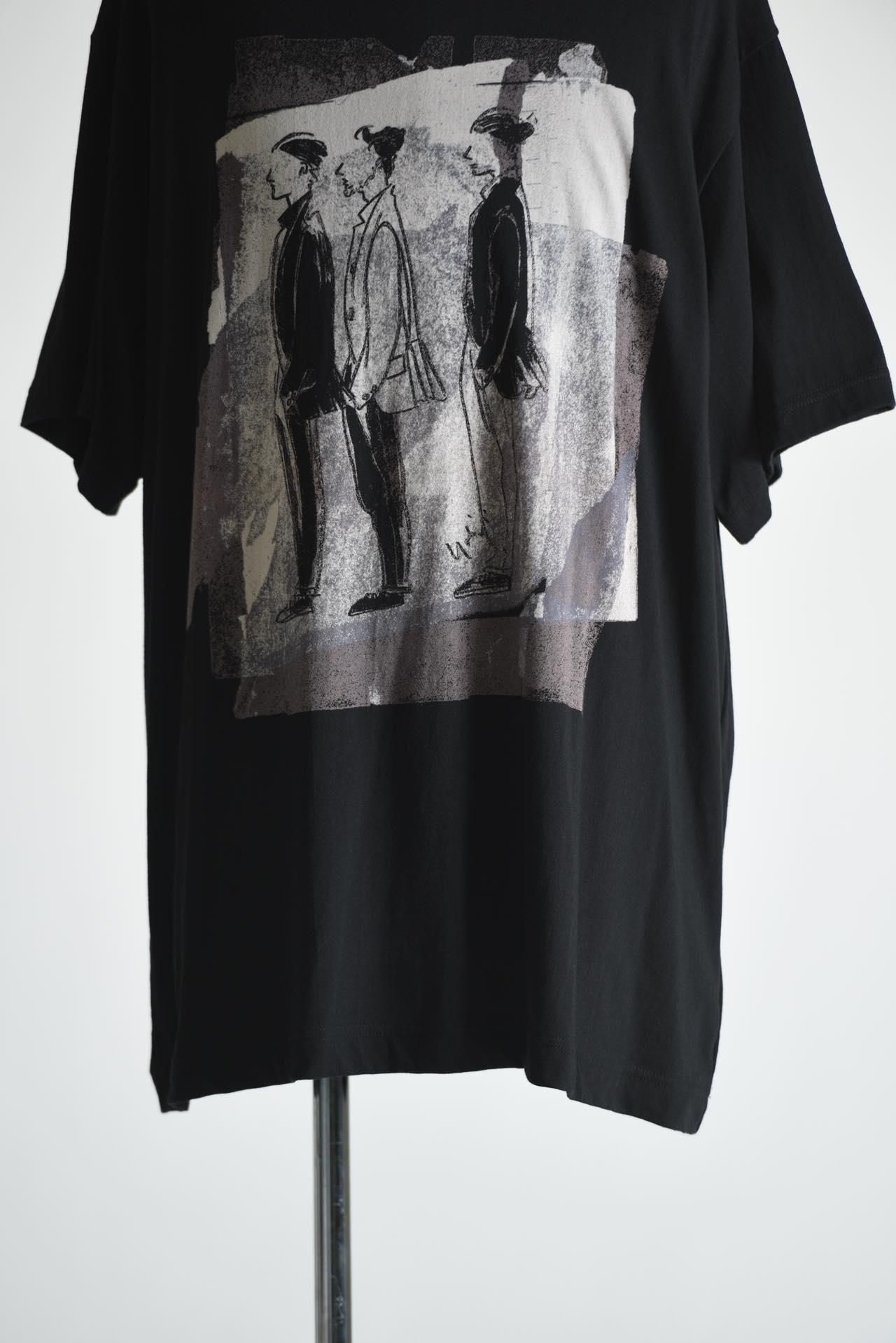 Yohji Yamamoto POUR HOMME デッサンカットソー 3人横姿 - Ka na ta