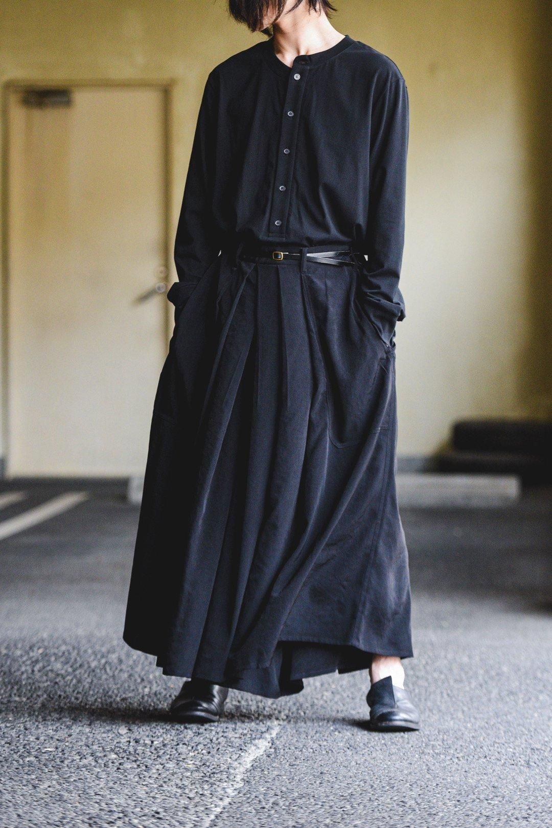 Yohji Yamamoto POUR HOMME トリアセテートタキシードクロス袴パンツ