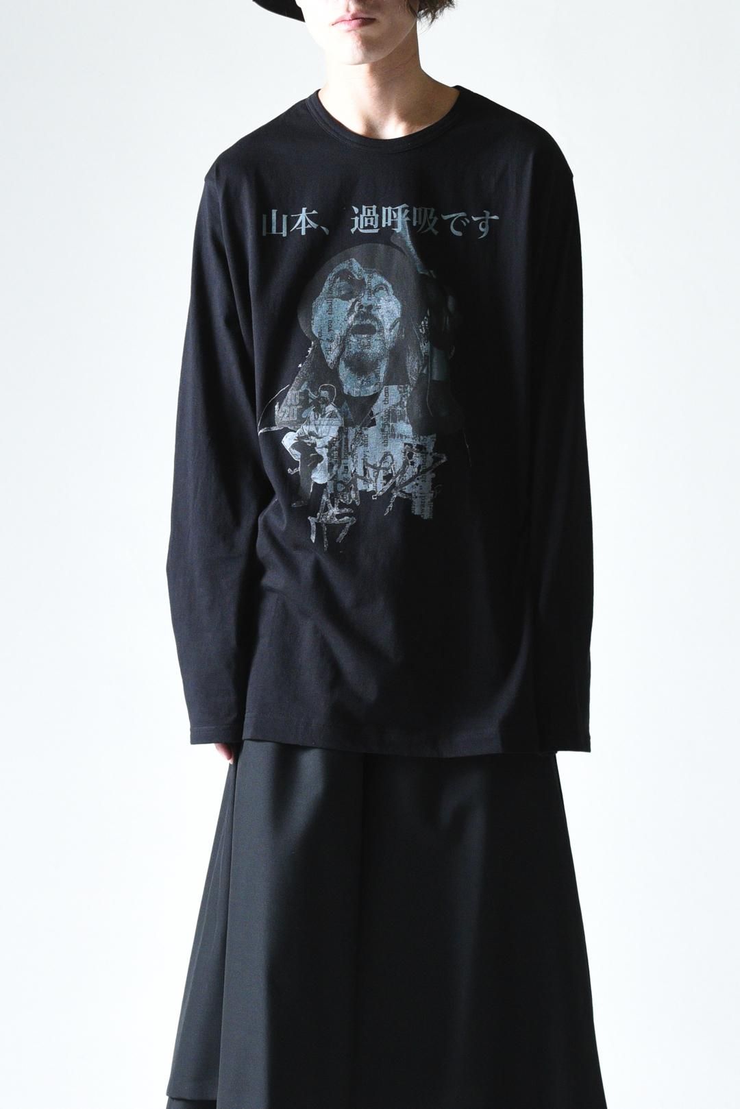 Yohji Yamamoto POUR HOMME 「山本耀司」プリントBIGロングスリーブT