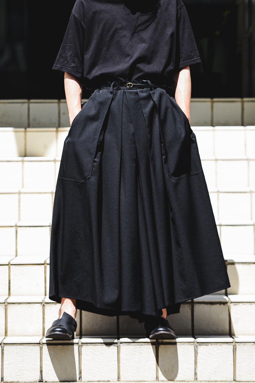 Yohji Yamamoto POUR HOMME ウールギャバジン袴パンツ - Ka na ta