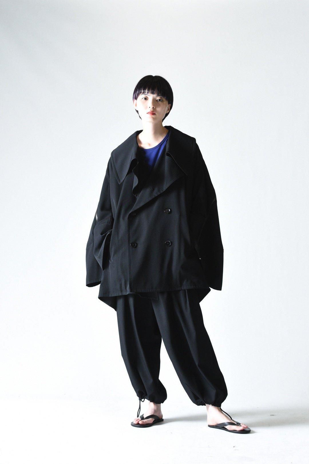 Ground Y ウールギャバジンジッパーオーバーコート - Ka na ta,Yohji