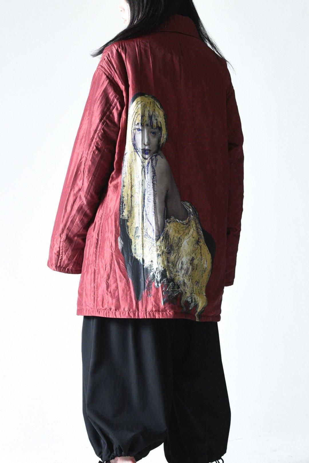 Yohji Yamamoto POUR HOMME 女優プリントリバーシブルコート - Ka na