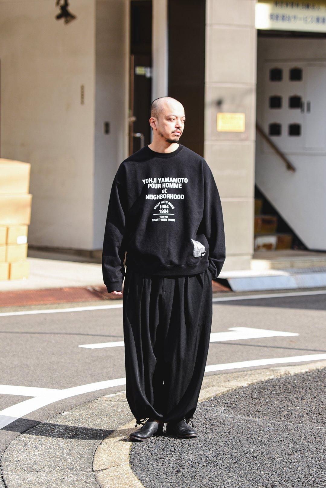 Yohji Yamamoto POUR HOMME×NEIGHBORHOOD SWEAT SHIRT LS black/gray