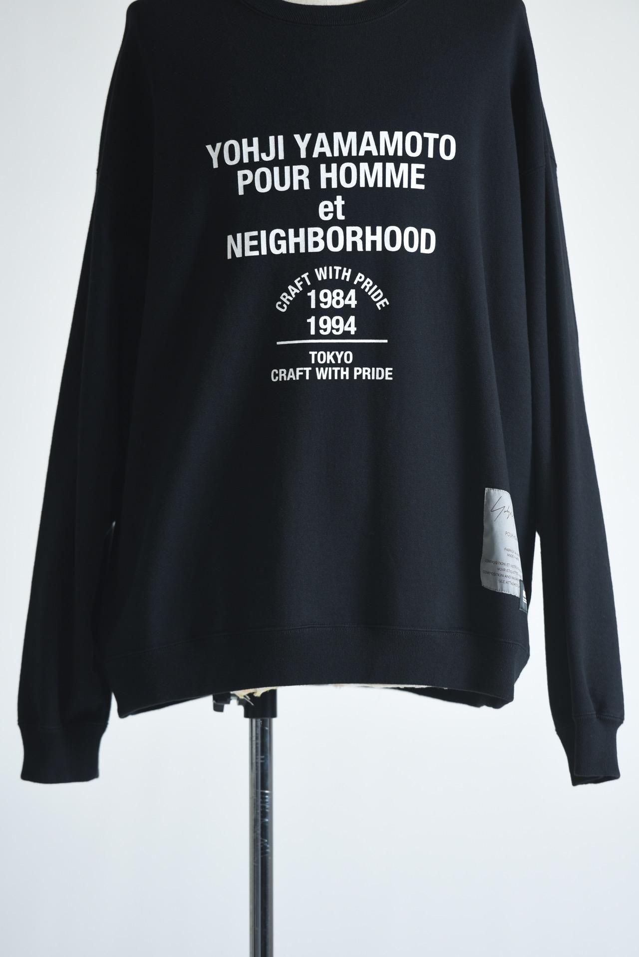 Yohji Yamamoto POUR HOMME×NEIGHBORHOOD SWEAT SHIRT LS black/gray