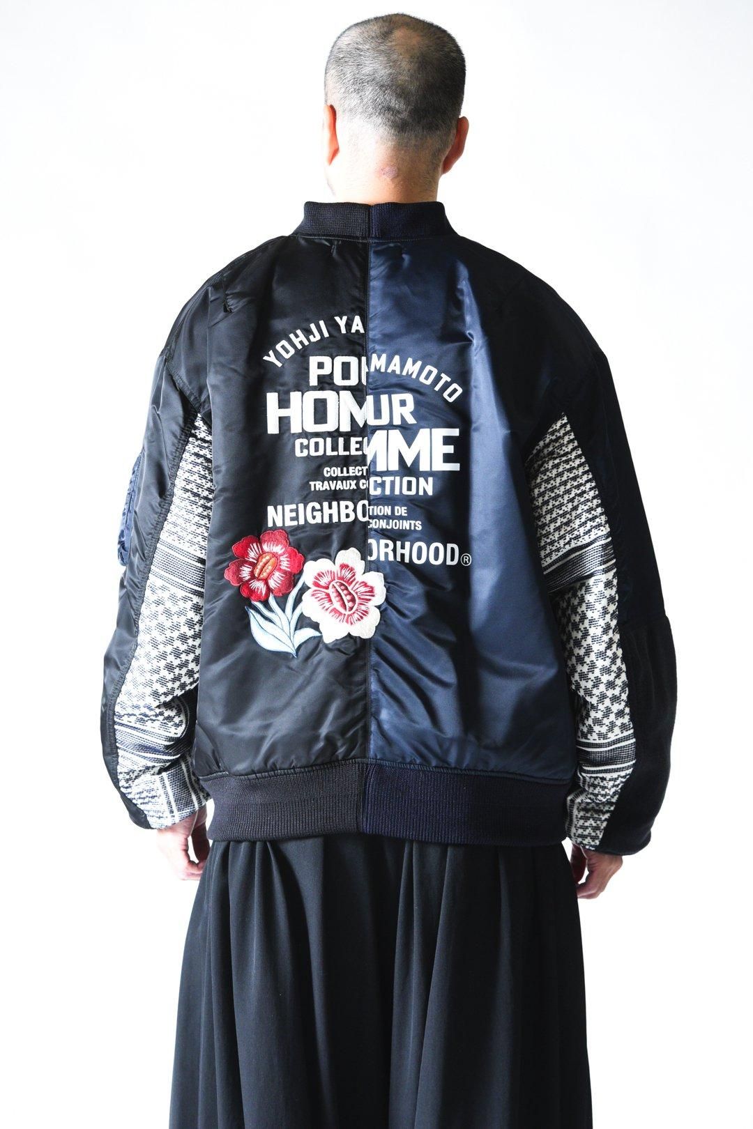 Yohji Yamamoto POUR HOMME×NEIGHBORHOOD MA-1 JACKET【カート購入不可