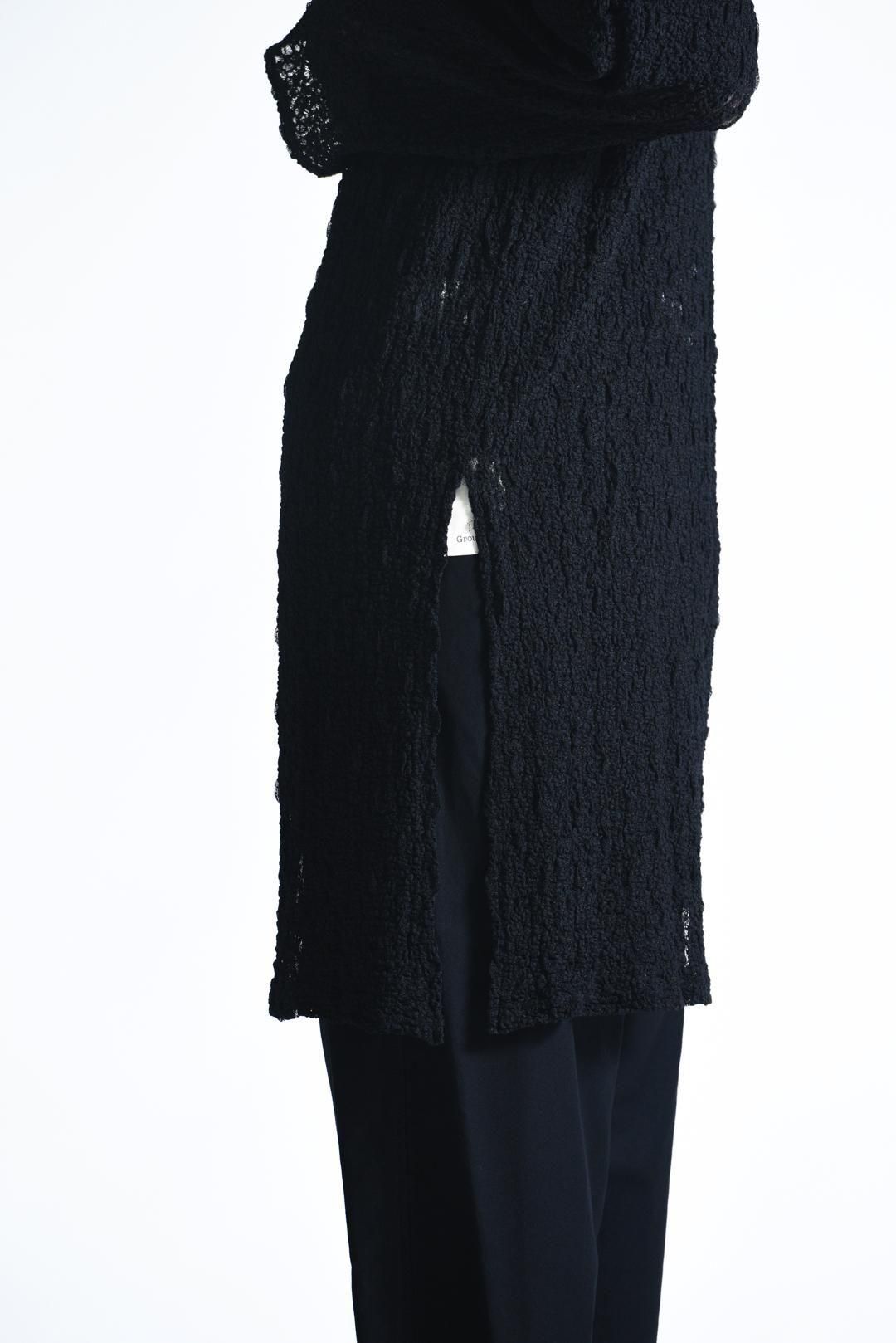 Yohji Yamamoto POUR HOMME 段違いヘンリーネックニット - Ka na ta