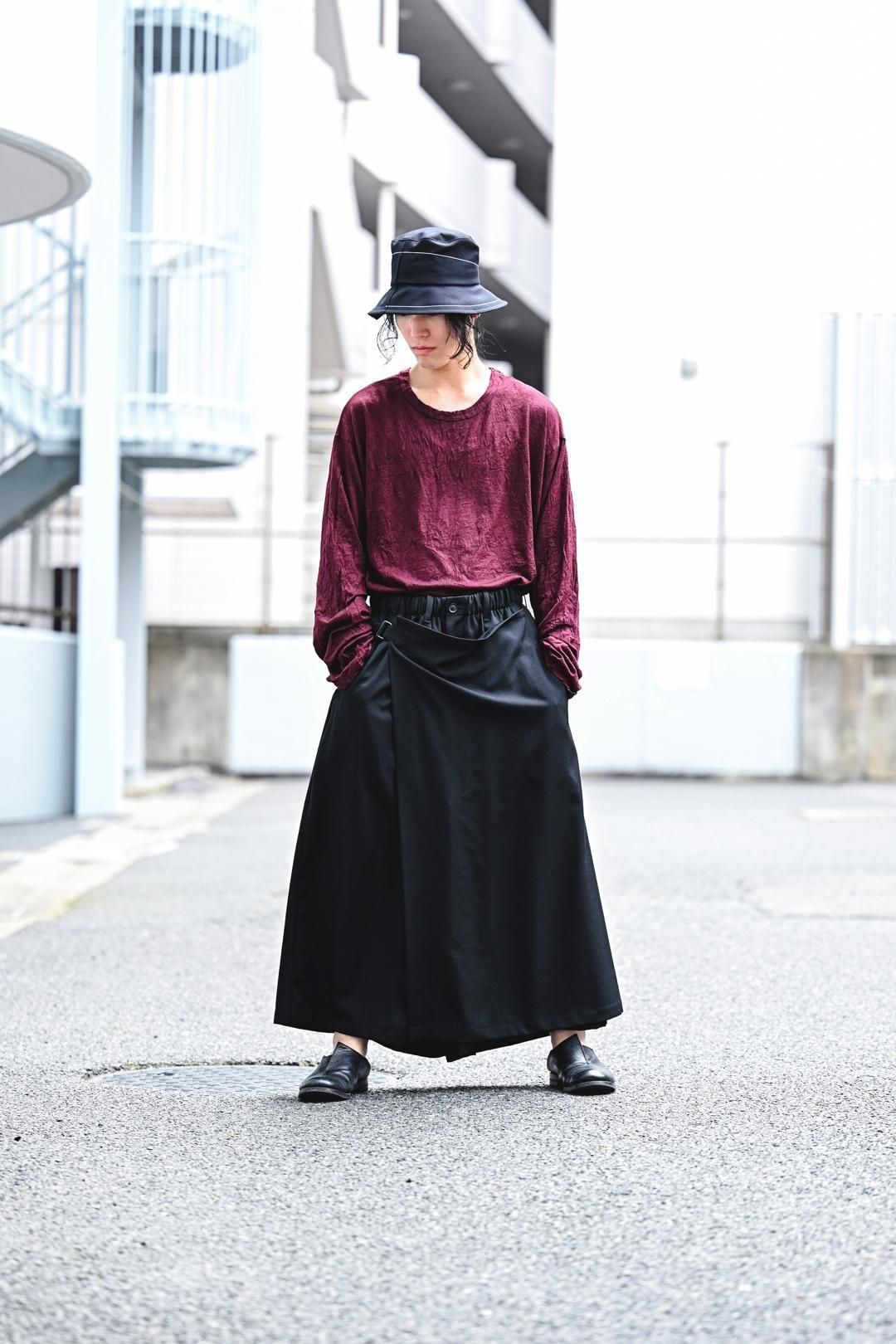 Yohji Yamamoto POUR HOMME ウールギャバジンラップパンツ - Ka na ta