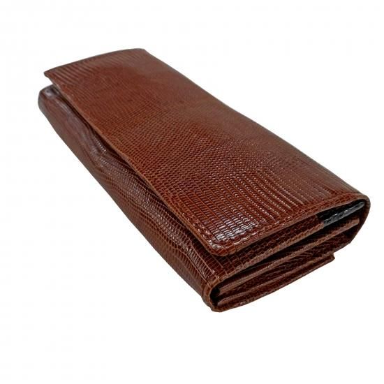 長財布 | トカゲ革 レディースタイプ オールリザード・ブラウン