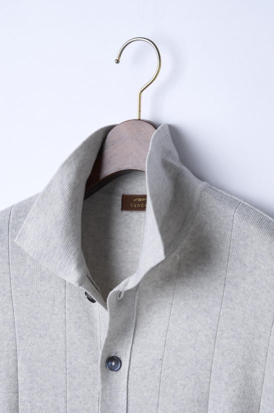 Vandori / コットンカシミヤ針抜きシャツカーディガン - 【公式