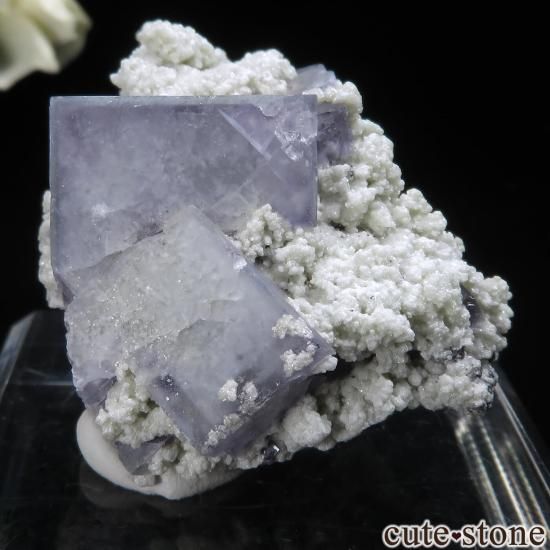 ヤオガンシャン産 フローライト（ポーセリン）＆モスコバイトの原石 No