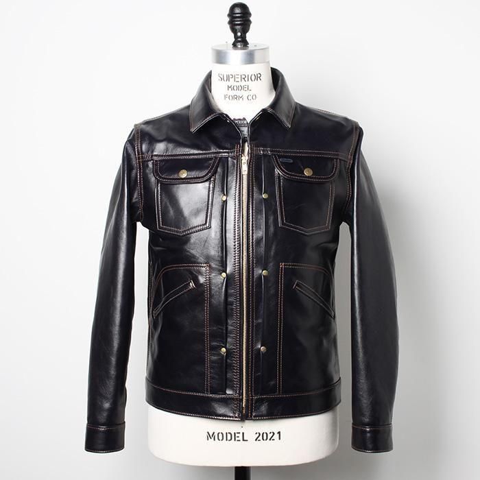 Y'2 LEATHER INDIGO HORSE Model 60'S DENIM ZIP JACKET ワイツー