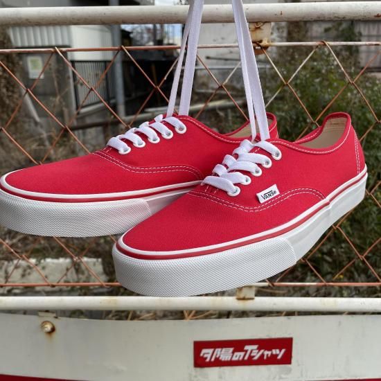 23.5～28cm】VANS/Authentic - RED/ヴァンズ オーセンティック - レッドー