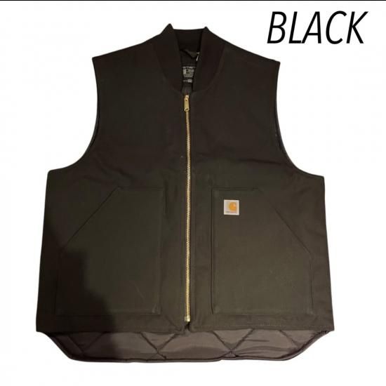 CARHARTT / DUCK VEST BLACK/BROWN-カーハートダック ベスト ブラック
