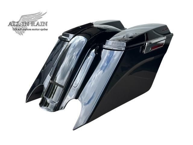 ハーレー ツーリング用 リアフェンダー＆ハードサドルバッグケース SET