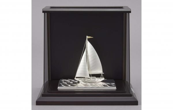 銀製 ヨット7号(スループ） スロープケース - TAKEHIKO - 武比古