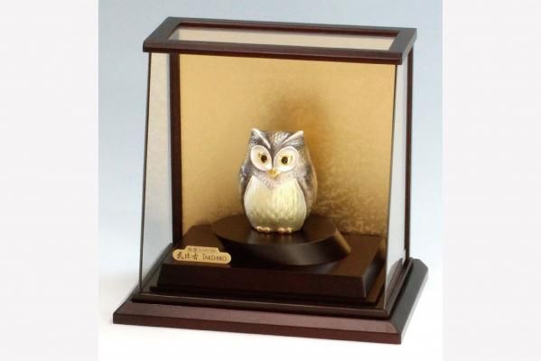 純銀 ふくろう 3号 スロープケース - TAKEHIKO - 武比古 - 日本の伝統