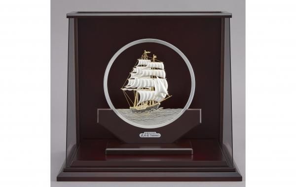 純銀 丸形帆船 9号 スロープケース - TAKEHIKO - 武比古 - 日本の伝統