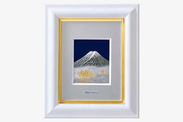 純銀卓上額 富士 1号白 - TAKEHIKO - 武比古 - 日本の伝統工芸・関工芸